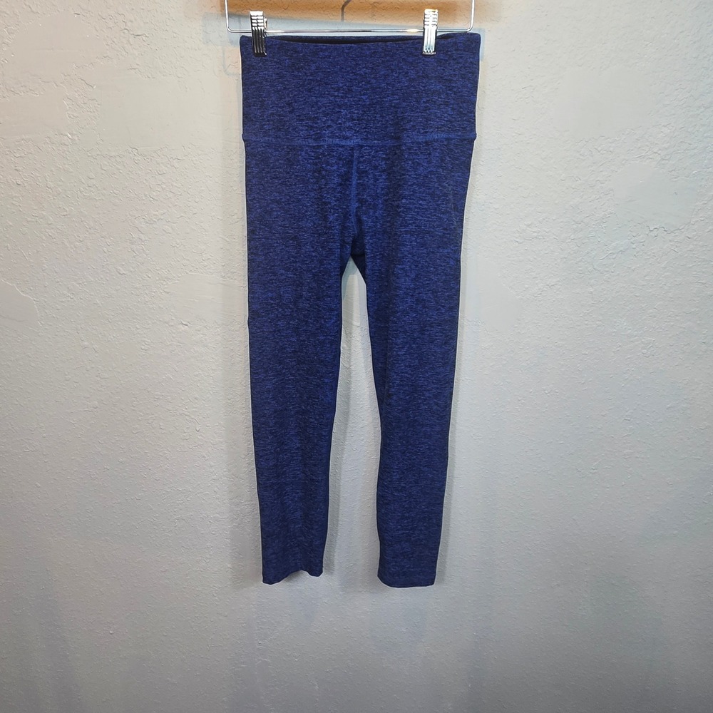 Beyond Yoga‎ Leggings Womens Medium Blue Space Dye High Waisted Athletic Pants